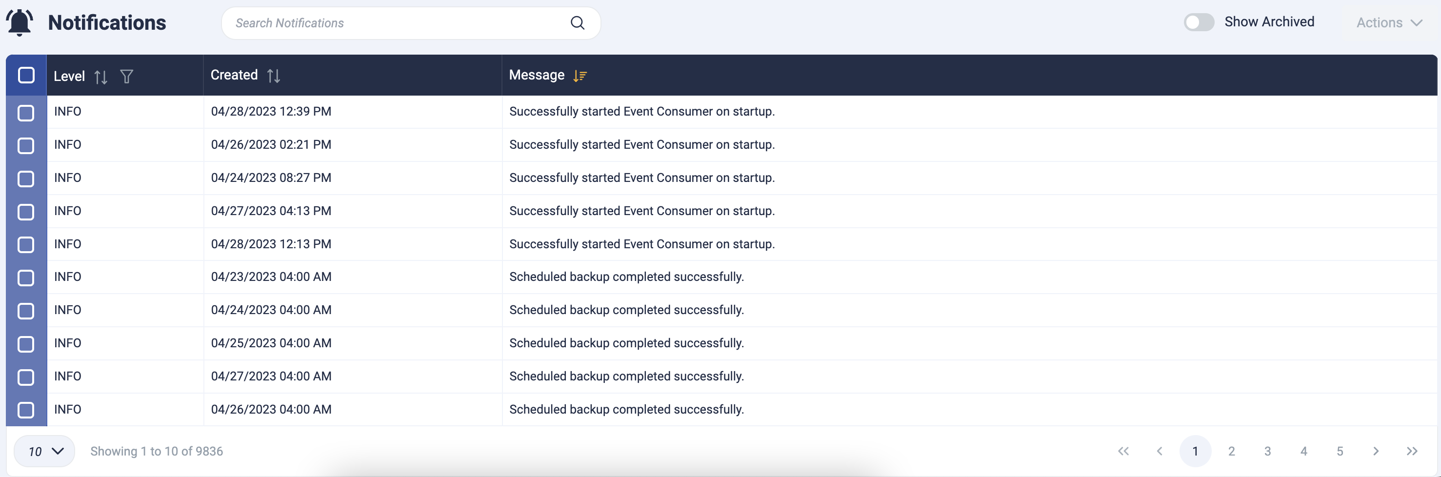 notifications